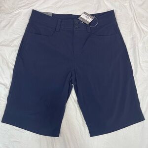 Eddie Bauer sightscape horizon navy Bermuda shorts women’s size 8